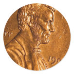 Penny Cents Copper Lincoln Sticker