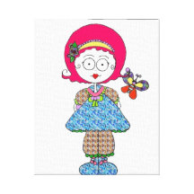 Penny Eye’s Doll Wrapped Canvas Stretched Canvas Prints