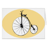 Penny Farthing bike themed greeting card