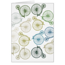 Penny Farthing Greeting Card