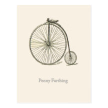 Penny Farthing style Postcards