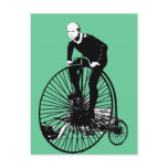 Penny Farthing Vintage Bicycle Art Postcard