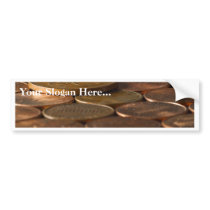 Penny Pennies Coins Money Bumper Stickers