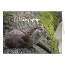 Pensées de loutre cartes de vœux