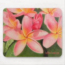 Pensées de mousepad de Plumeria Tapis De Souris
