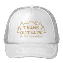 Pensez dehors, aucune boîte requise casquettes