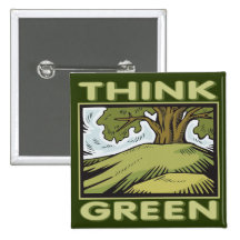 Pensez le chêne vert badges