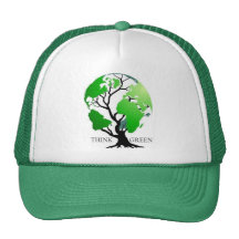 Pensez le vert casquettes