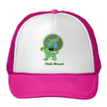 Pensez le vert (la feuille) casquettes