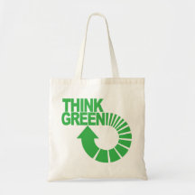 pensez le vert sacs fourre-tout