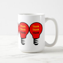 Pensez, pensez, pensez mugs