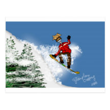 Pensionnaire squelettique de neige cartes postales