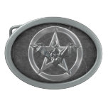Pentacle Bat Belt Buckles