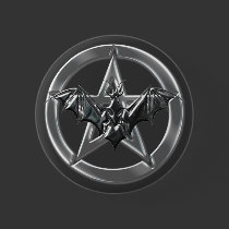 Pentacle Bat buttons