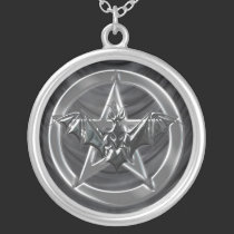 Pentacle Bat necklaces