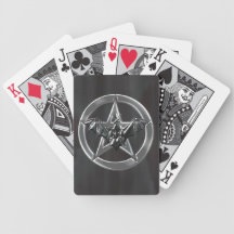 Pentacle Bat Playing Cards