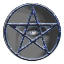 Pentacle Goddess Round Sticker