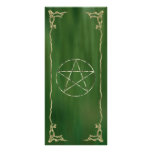 Pentacle in Green rack cards