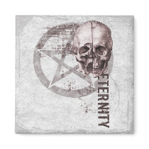 Pentacle Skull Refrigerator Magnet