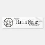 Pentacles Bumper Stickers