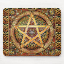 Pentagram mouse pad