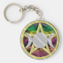 Pentagram Pentacle Keychain