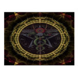 Pentagram Snakes Post Card