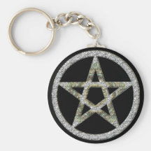 Pentagram Unisex Wicca Witch Magic Keychain