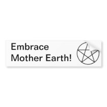 Pentagram within circle bumper stickers
