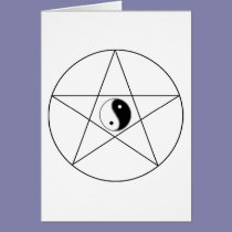 Pentagram Yin Yang cards