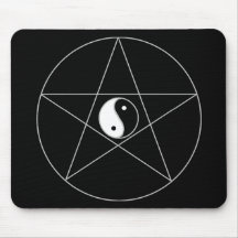 Pentagram Yin Yang Mouse Mats