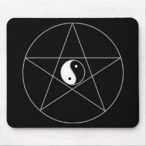 Pentagram Yin Yang mousepads