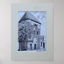 Pentekening Wijndragerstoren Zwolle Plaat