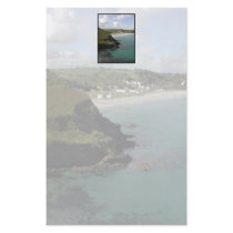 Pentewan. Cornwall. Scenic coastal view. Flyer Design