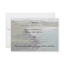 Pentewan. Cornwall. Scenic coastal view. Announcement