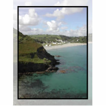 Pentewan. Cornwall. Scenic coastal view. Acrylic Cut Outs