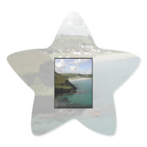 Pentewan. Cornwall. Scenic coastal view. Sticker