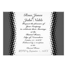 Penumbra Ivory (Smoke) Wedding Invitation