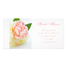 Peonie Bunch - Bridal Shower Invitation Photo Card