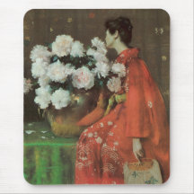 Peonies by William Merritt Chase Mousepad