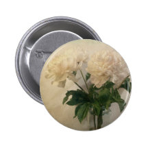 Peonies Pinback Buttons