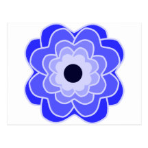 Peony Blue Postcards