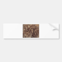 Peony in Sepia Bumper Stickers