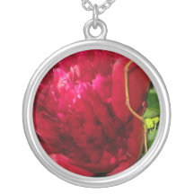 Peony Tulip Sterling Silver Necklace