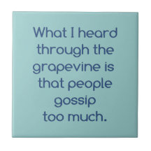 People and Gossip Ceramic Tile