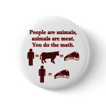 People are Animals: Meat Math Button