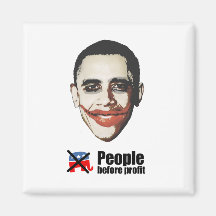 People before Profit Fridge Magnets