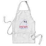 People Can See Right Through Me Funny Ghost Art Aprons