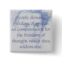 People demand freedom of speech as compen... buttons