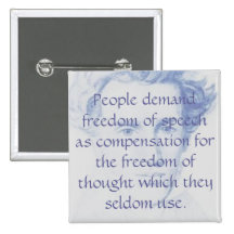 People demand freedom of speech as compen... buttons